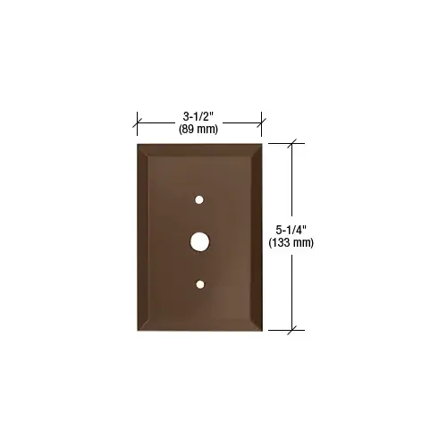 CRL GMP104B Bronze Dimmer Switch 1/2" Hole Glass Mirror Plate