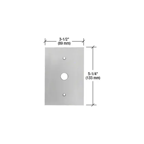 CRL GMP113G Gray Small Telephone 5/8" Hole Glass Mirror Plate