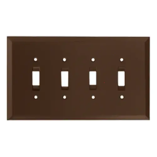 CRL GMP11B Bronze Quad Toggle Glass Mirror Plate