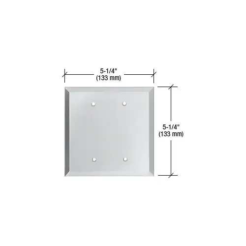 CRL GMP208C Clear Double Blank with Screw Holes Glass Mirror Plate