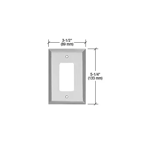 CRL MMP12CH Chrome Single Designer Metal Mirror Plate