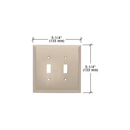 CRL MMP8BN Brushed Nickel Double Toggle Metal Mirror Plate
