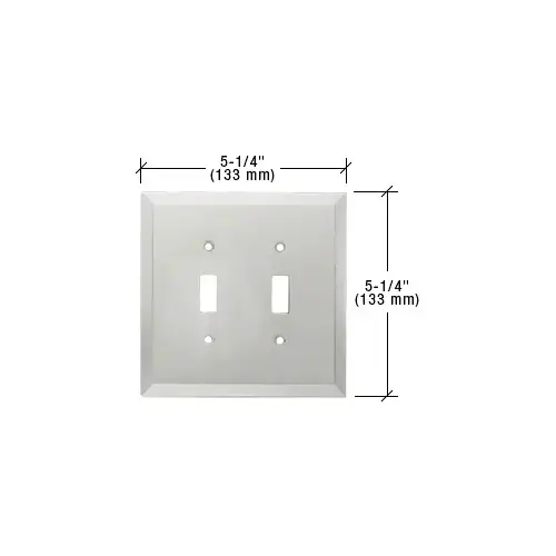 CRL MMP8CH Chrome Double Toggle Metal Mirror Plate