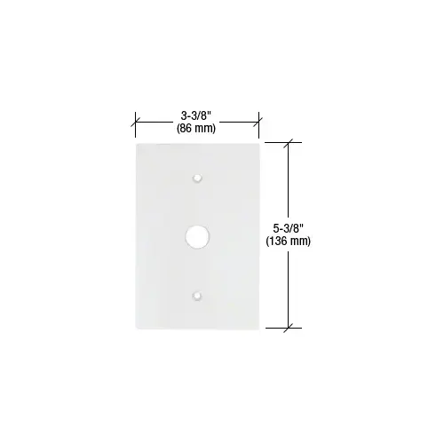 CRL PMP113 Clear Small Telephone 5/8" Hole Acrylic Mirror Plate