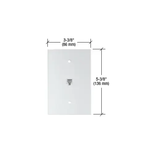 CRL PMP115 Clear Telephone Jack Acrylic Mirror Plate
