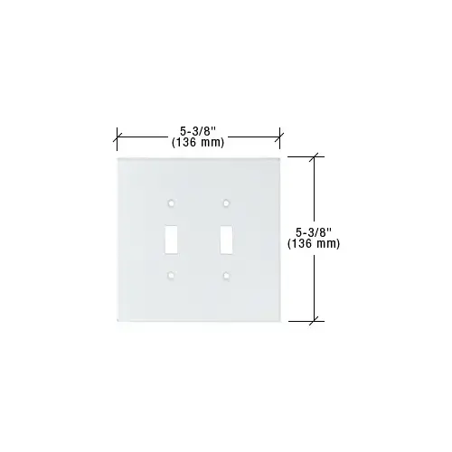 CRL PMP201 Clear Double Toggle Acrylic Mirror Plate