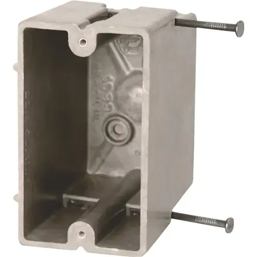 fiberglassBOX 1099-N Electrical Box, 1 -Gang, 2 -Outlet, 4 -Knockout, Fiberglass Reinforced Polyester BMC Beige/Tan