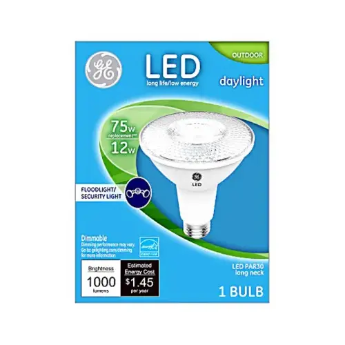 GE 38447 LED Bulb PAR30LN E26 (Medium) Daylight 75 Watt Equivalence Clear