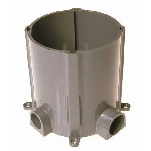 HUBBELL WIRING 5511 Non-Metallic Floor Box for Concrete Pour, with 3/4 and 1 in. Hubs Gray