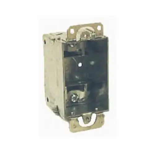 RACO 440 Switch Box, Gangable, Steel With Plastic Ears, BX Clamps, 3 x 2-In.
