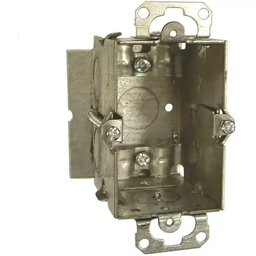 RACO 512 3 in. x 2 in. Gangable Switch Electrical Box, NMSC Clamps and Plaster Ears Gray