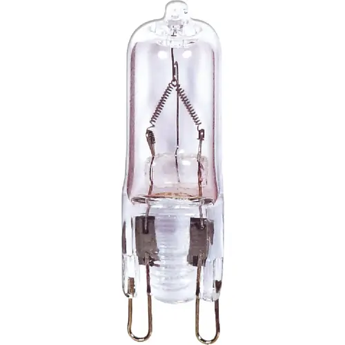 Satco S3546 75W 120V Clear Double Loop Base T4 Halogen Special Purpose Light Bulb