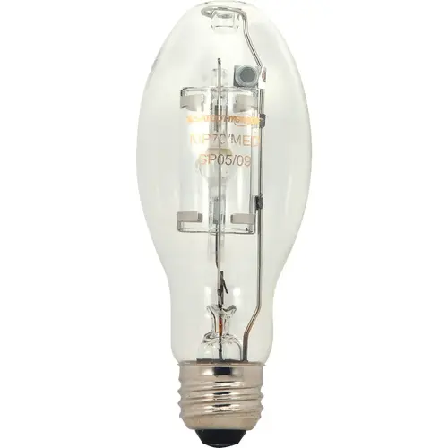 Satco S5858 100W Clear ED17 Medium Metal Halide High-Intensity Light Bulb