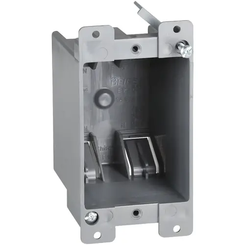 UNBRANDED BCJ-006 1-Gang PVC Molded Old Work Wall Electrical Box, 14 Cu. In. Gray