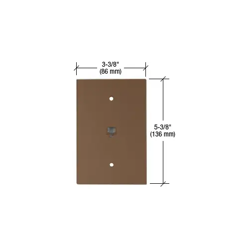 CRL PMP115BRZ Bronze Telephone Jack Acrylic Mirror Plate