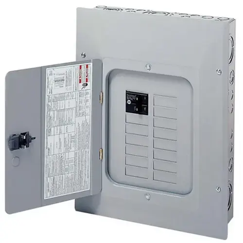 Eaton BR1220B100 BR 100 Amp 12 Space 20 Circuit Indoor Main Breaker Loadcenter with Combination Cover Gray