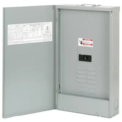 Eaton BR816B200RF BR 200 Amp 8-Space 16-Circuit Outdoor Main Breaker Loadcenter with Cover Gray
