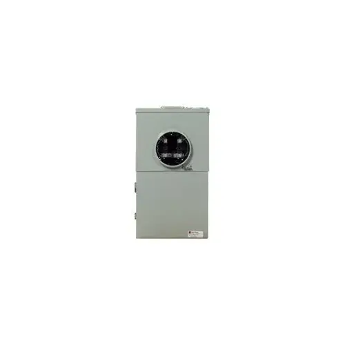 Eaton MBT48B200BTS Meter Breaker, 8 -Pole, 200 A, 4 -Space, NEMA 3R Enclosure, Surface Mounting Gray