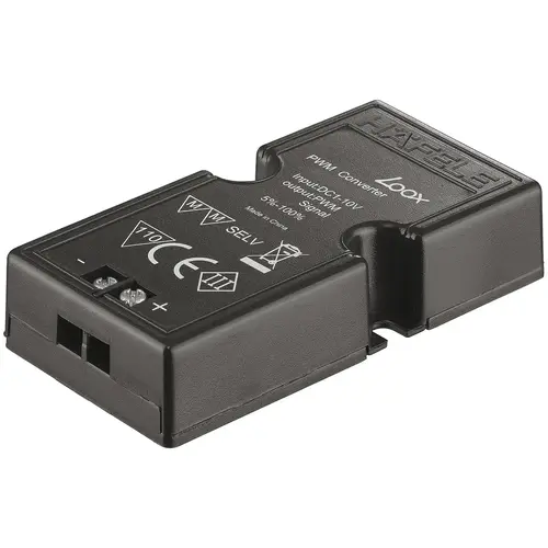 Hafele 833.89.144 Dimmer Interface, 0 - 10 V, Modular For 12 V and 24 V System, For 12 V, 24 V and 350 mA systems Black