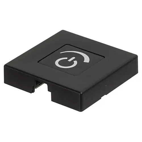 Hafele 833.89.176 Dimmer, Soft On/Off Switching, Modular with touch Soft on/off switching, With contact, plastic, black Black