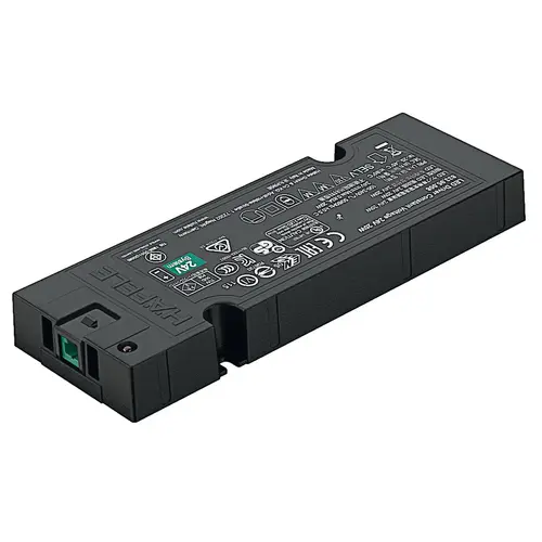 Hafele 833.95.008 Driver, Hafele Loox5, constant voltage 24 V 140 x 50 x 16 mm 0.88 0.88 0.83 A 20 W 0.08 W 0.11 W 0.11 W 100 g 20 W, Voltage 24 V, output power: 20 W Black