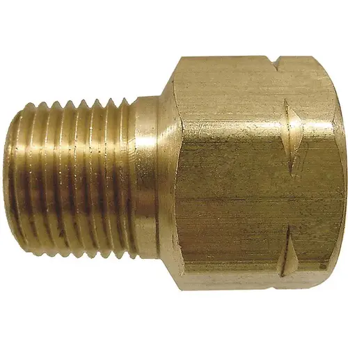 MEC ME285 FPOL x 3/8 in. MNPT Single Piece Adapter Brass