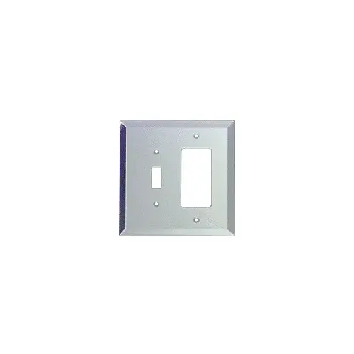 CRL B14C Clear Mirror Glass Designer Outlet/Toggle Switch Mirror Plate in Bulk Pack