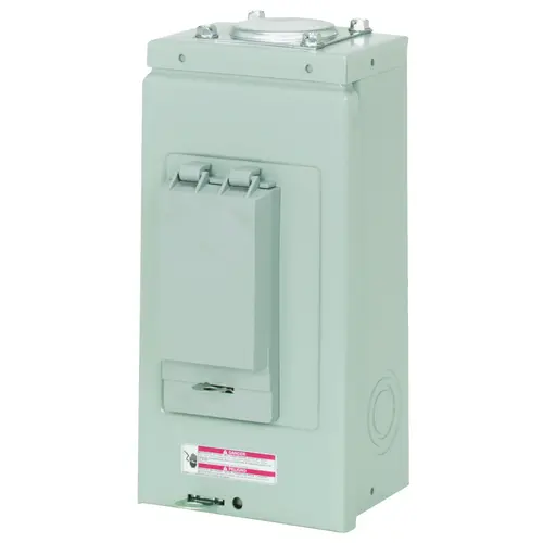 Eaton CH2L70RP CH Load Center, 70 A, 2 -Space, 4 -Circuit, Main Lug, NEMA 3R Enclosure Gray