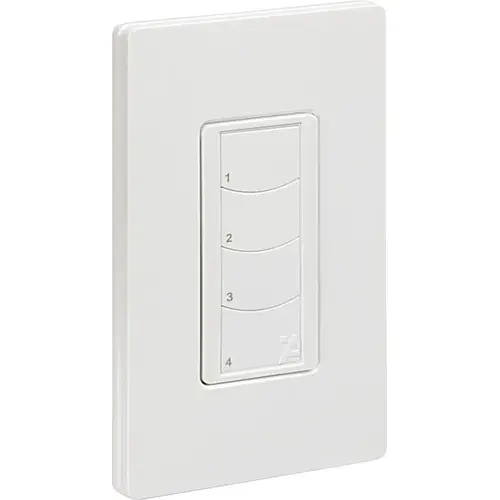 Hafele 450.80.868 Wireless Wall Switch, Hafele Connect Mesh 4-Button Remote and Wall Plate Kit White