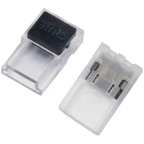 Hafele 824.19.421 Cable/LED Connector, 8 mm Plastic, clear clear