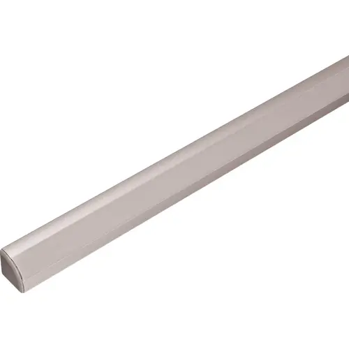 Hafele 833.71.927 Aluminum Profile 2195, Corner Mounted Silver colored anodized; Cover: milk Profile: Silver colored, anodized Diffuser: milky
