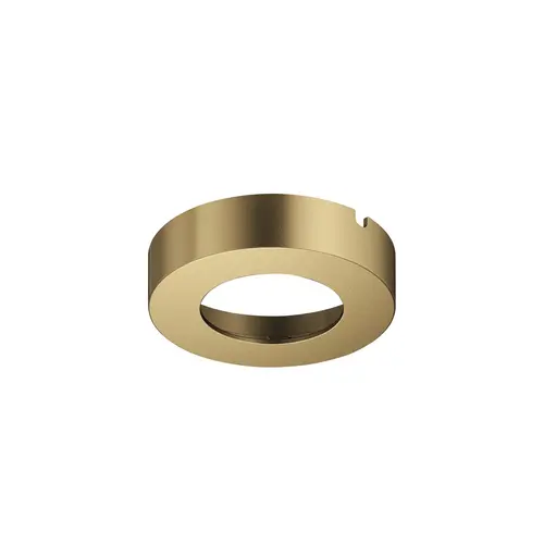 Hafele 833.72.516 Housing for undermounted light, Suitable for: Loox5 light module with drill hole diameter 58 mm round Round, brass colored Brass colored