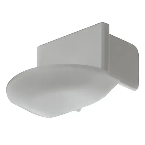 Hafele 833.72.854 End Cap, For Recessed Extrusion for Loox Profile 1191, Plastic, Silver colored Silver colored Pair