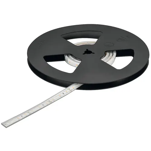 Hafele 833.74.345 LED strip light with silicone sleeve, Hafele Loox5 LED 2063, 12 V, monochrome, (5/16") 8 mm 196 7/8" 92 lm/W 440 lm 5 m 60 LEDs/ m, 4.8W/ m, Warm white 3000 K, (196 7/8") 5 m available length White