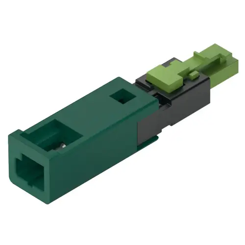 Hafele 833.77.837 Adapter, Loox5 device - Loox driver For connecting to Loox driver, Voltage: 24 V, max. connected wattage: 84 W, length 45 mm