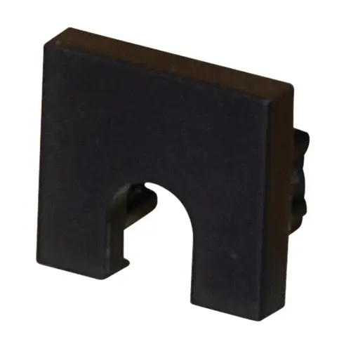 Hafele 833.88.432 End Cap, Slotted, for Hafele Loox5 Profile 2101/2102 Black Black