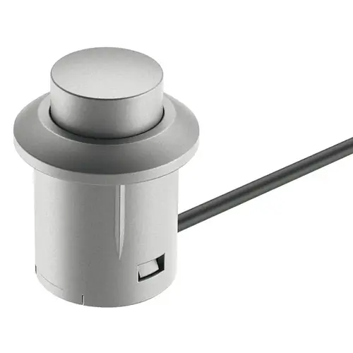 Hafele 833.89.107 Push Switch, Hafele Loox, On/Off Switching Silver colored Gray