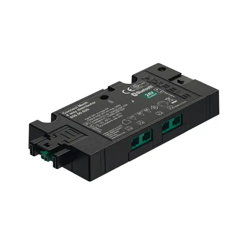 Hafele 850.00.920 Distributor, Hafele Connect Mesh Eco, 4-port, 24 V 72 W, Individual component for extending the set, monochrome Black