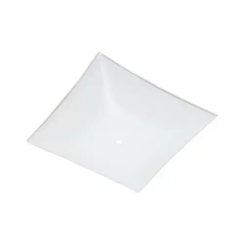 Westinghouse 8172000 Fan/Fixture Shade Square White Glass White