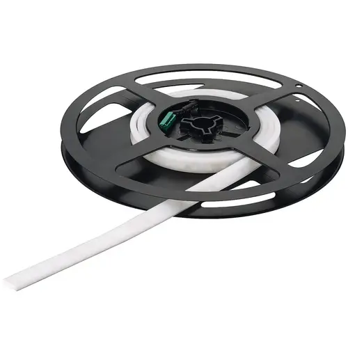 Hafele 833.75.260 Flexible Edge Lit Silicone Strip Light, Hafele Loox5 LED 3099 24 V 2-pin (monochrome) lateral light emission 52 lm/W 500 lm for groove 4 x 10 mm, 120 LEDs/m, 9.6 W/m, Warm white 2700 K, 3 m White