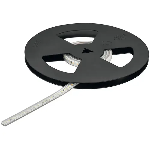 Hafele 833.76.324 LED strip light with silicone sleeve, Hafele Loox5 LED 3043, 24 V, monochrome, (5/16") 8 mm G 196 7/8" 86 lm/W 415 lm 5.00 m 120 LEDs/ m, 4.8 W/ m, Warm white 2700 K, (196 7/8") 5 m available length White