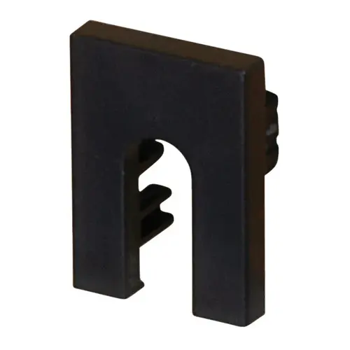 Hafele 833.88.436 End Cap, Slotted, for Hafele Loox5 Profile 2103/2104 Black Black
