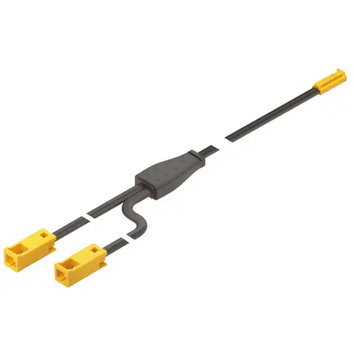 Hafele 833.93.737 Y Distributor, Hafele Loox5 2-way, Monochrome, 12 V 1500 mm 1 male, 2 female, Length: 1500 mm (59 1/16"), Max. 60 W