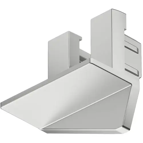 Hafele 833.95.770 End cap, For Hafele Loox5 profile 1105 Plastic, silver colored Silver colored