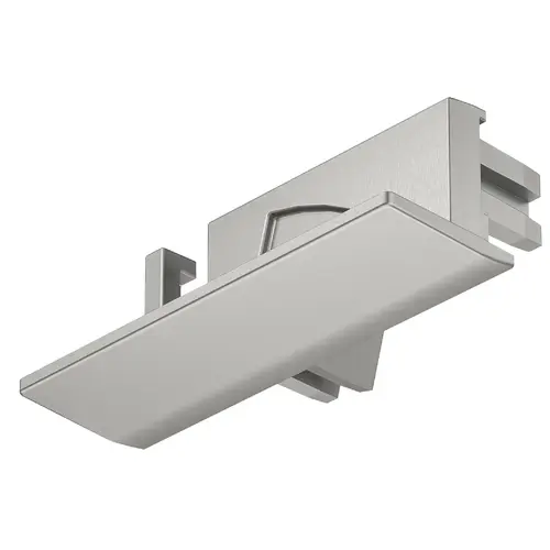 Hafele 833.95.821 End cap, For Hafele Loox5 profile 1107 With cable outlet, Silver colored Silver colored