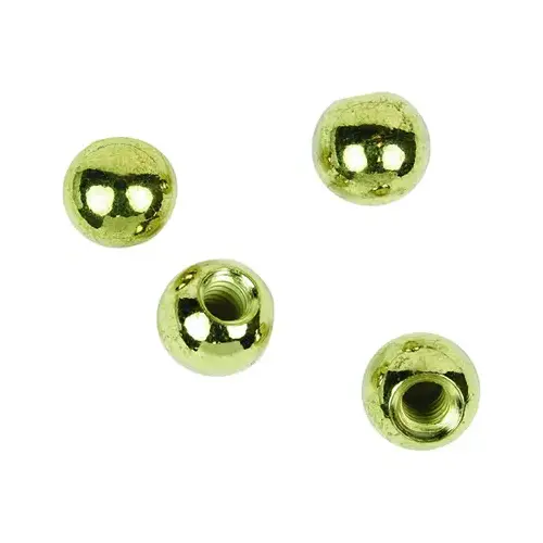 Jandorf 60250 Cap Nut, Canopy Ball, Brass, For: Light Fixtures - pack of 4