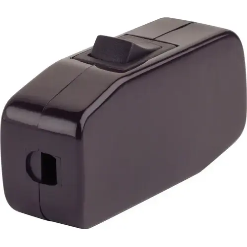 Leviton 05410-000 3A Brown Heavy-Duty Rocker Cord Switch