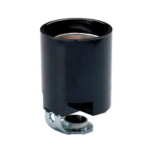 PASS & SEYMOUR 31528PHBCC10 15A/125V Black Lampholder