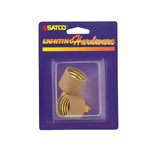 Satco 70214 Socket Adapter Plastic Candelabra to Medium Base