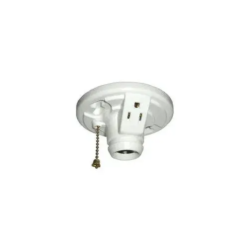 Allied Moulded LH-13P Lamp Holder, 250 V, 660 W, White